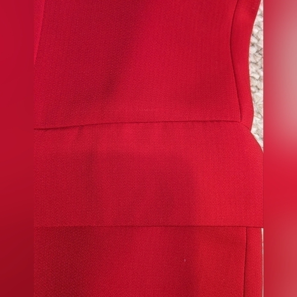 Harve Bernard vintage 80s button front red dress, size 10 - Picture 6 of 8